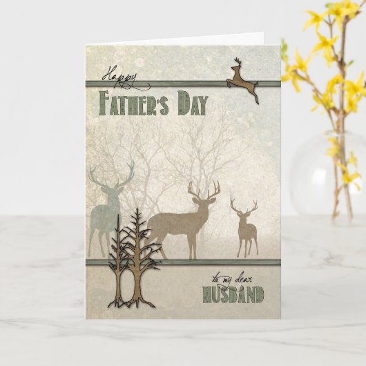 Nature Loving Husband Vatertag Karte (Gelbe Blume)