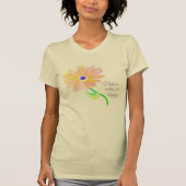  Nature Makes Me Happy Painted Flower T-Shirt (Vorderseite)