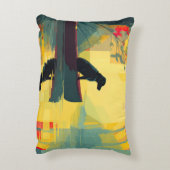 Nature Minimalist Black Labrador Canoe Dekokissen (Rückseite(Vertikal))