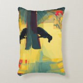 Nature Minimalist Black Labrador Canoe Dekokissen (Vorderseite(Vertikal))