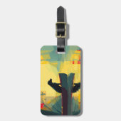 Nature Minimalist Black Labrador Canoe Gepäckanhänger (Vorderseite vertikal)