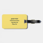 Nature Minimalist Black Labrador Canoe Gepäckanhänger (Rückseite horizontal)