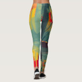 Nature Minimalist Black Labrador Canoe Leggings (Rückseite)