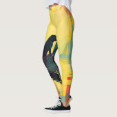 Nature Minimalist Black Labrador Canoe Leggings (Links)