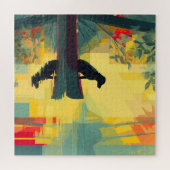 Nature Minimalist Black Labrador Canoe Puzzle (Horizontal)