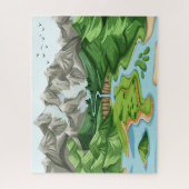 Nature Minimalistisch Jigsaw Puzzle | Familiengesc (Vertikal)