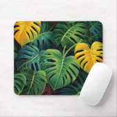 Nature Monstera Blätter Mousepad (Mit Mouse)
