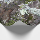Nature Moss Lichen Camouflage Foto Geschenkpapier (Ecke)