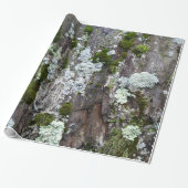 Nature Moss Lichen Camouflage Foto Geschenkpapier (Ungerollt)