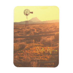 Nature Mountain South Africa ZA Wind Pump Magnet