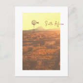 Nature Mountain South Africa ZA Wind Pump Postkarte (Vorderseite)