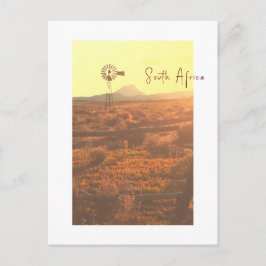 Nature Mountain South Africa ZA Wind Pump Postkarte