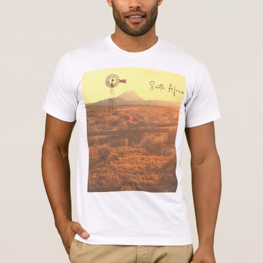 Nature Mountain South Africa ZA Wind Pump T-Shirt (Vorderseite)