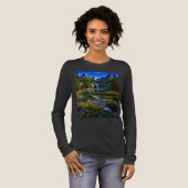 Nature Mountains Waterfalls Lake Pond Wild Flowers Tri-Blend Shirt (Volle Vorderseite)