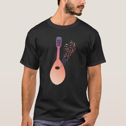 Nature Music String Instrument Mandolin T-Shirt (Vorderseite)