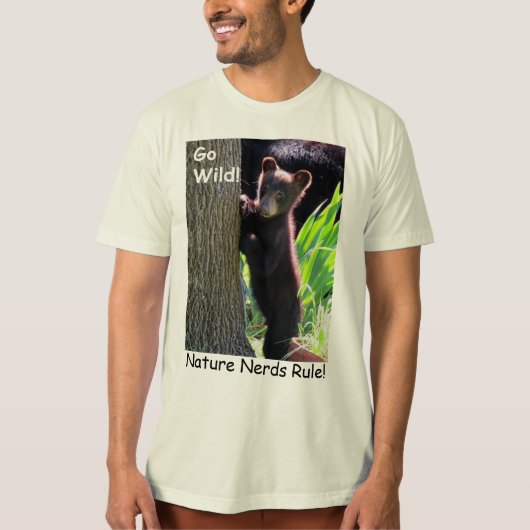 Nature Nerds regieren Bear Adult Shirt (Vorderseite)