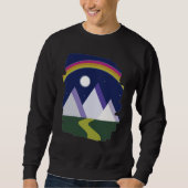 Nature Nightscape Moonbow Sweatshirt (Vorderseite)