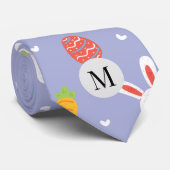 Nature Oaster Bunnies Blumenmuster Eierjagd Liebe Krawatte (Gerollt)