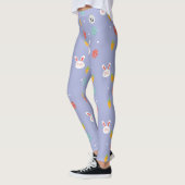 Nature Oaster Bunnies Blumenmuster Eierjagd Liebe Leggings (Links)