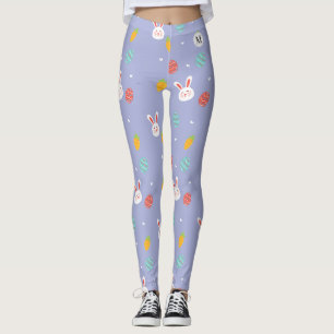 Nature Oaster Bunnies Blumenmuster Eierjagd Liebe Leggings
