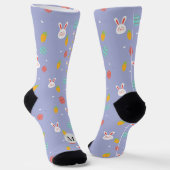 Nature Oaster Bunnies Blumenmuster Eierjagd Liebe Socken (Gewinkelt)