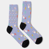 Nature Oaster Bunnies Blumenmuster Eierjagd Liebe Socken (Rechts)