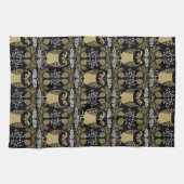 Nature Owl Folk Art Geschirrtuch (Horizontal)