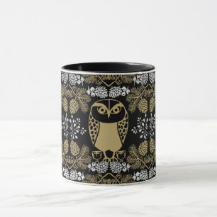 Nature Owl Folk Art Tasse