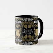 Nature Owl Folk Art Tasse (VorderseiteRechts)