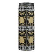 Nature Owl Folk Art Thermosbecher (Rückseite)