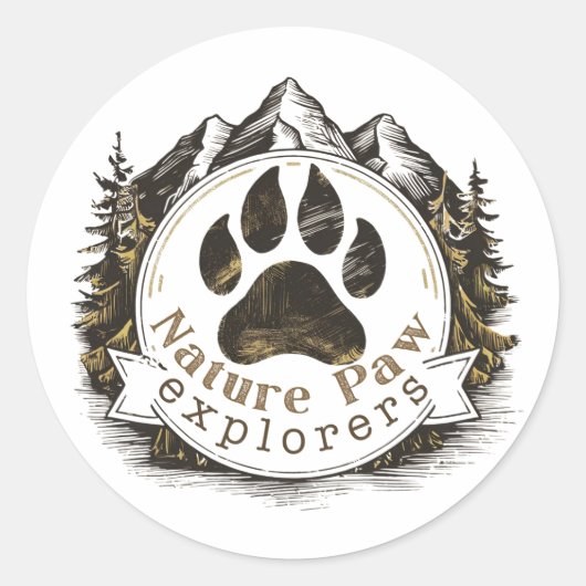 Nature Paw Explorers Sticker (Vorderseite)