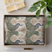 Nature Peacock Gold Elegance Seidenpapier (Geschenk)
