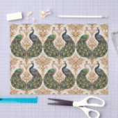 Nature Peacock Gold Elegance Seidenpapier (Handwerk)