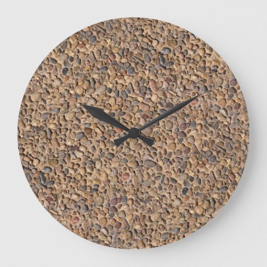 Nature Pebble Rocks Foto Große Wanduhr (Vorderseite)