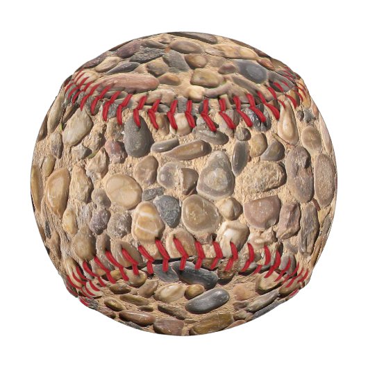 Nature Pebble Stones Foto Baseball (Vorderseite)