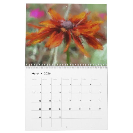 Nature Photo Paintings Kalender (Mär 2026)