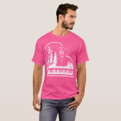 Nature Piano Pianist Treble Clef Music Notes Keybo T-Shirt (Vorne ganz)