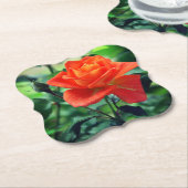 Nature Pink Rose Blume-46458 Untersetzer (angewinkelt)