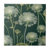 Nature Queen Anne's Lace Pattern Fliese (Vorderseite)