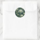 Nature Queen Anne's Lace Pattern Runder Aufkleber (Tasche)