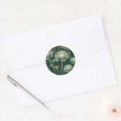 Nature Queen Anne's Lace Pattern Runder Aufkleber (Umschlag)