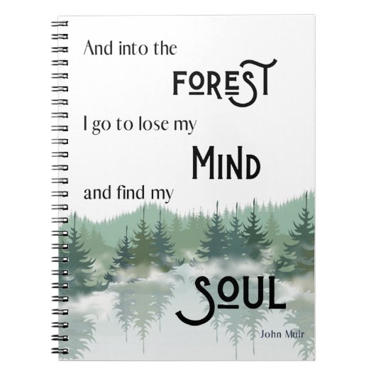 Nature Quote Journal Notizblock (Vorderseite)
