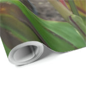 Nature Red Flower Floral Fotograf Geschenkpapier (Rolleneckpunkt)