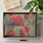 Nature Red Poppies Seidenpapier (Geschenk)