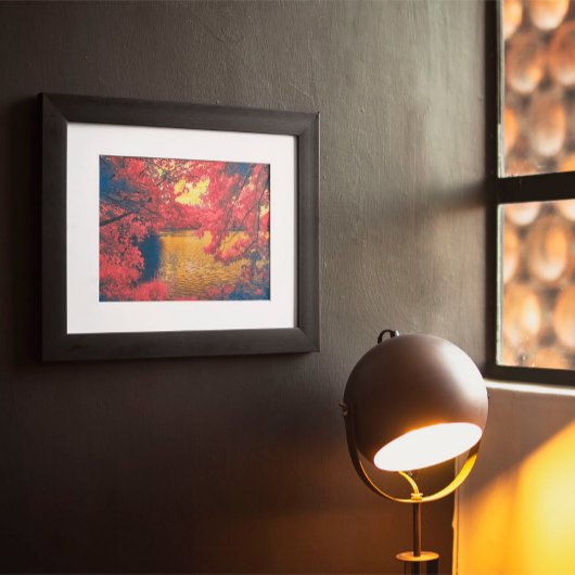 Nature Red Tree Poster