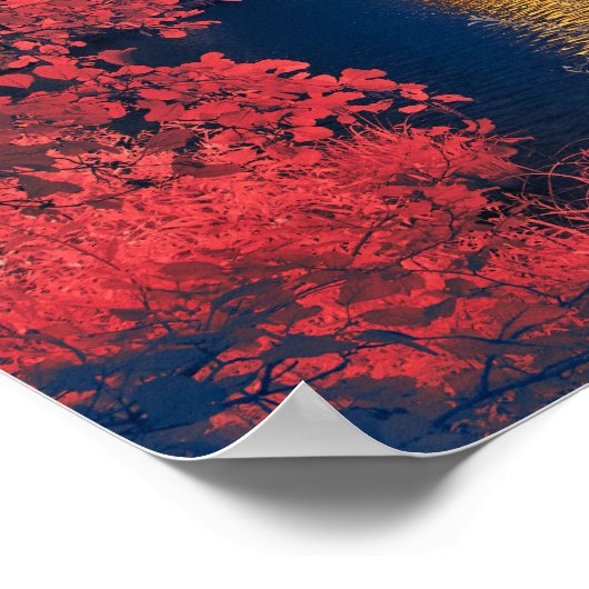 Nature Red Tree Poster (Ecke)