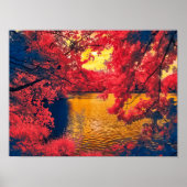 Nature Red Tree Poster (Vorne)