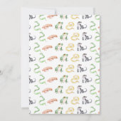 Nature Reptile Birthday Einladung (Rückseite)