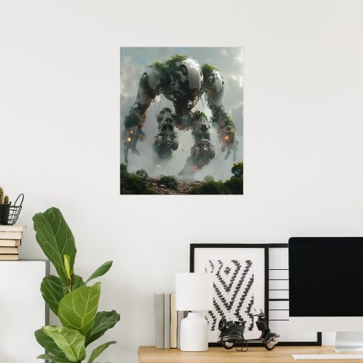 Nature Robot Titan Warrior Poster (Heimbüro)