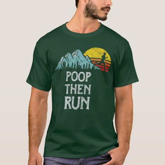 Nature Rush Outr Sportshreads Poophen Run Funnyrai T-Shirt (Vorderseite)